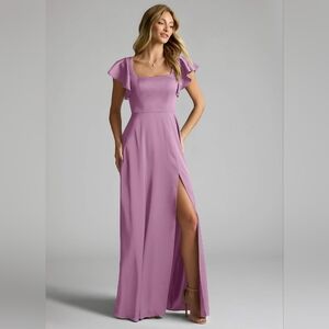 Azazie Bridesmaid Bondi Dress in Wisteria (Light Purple)